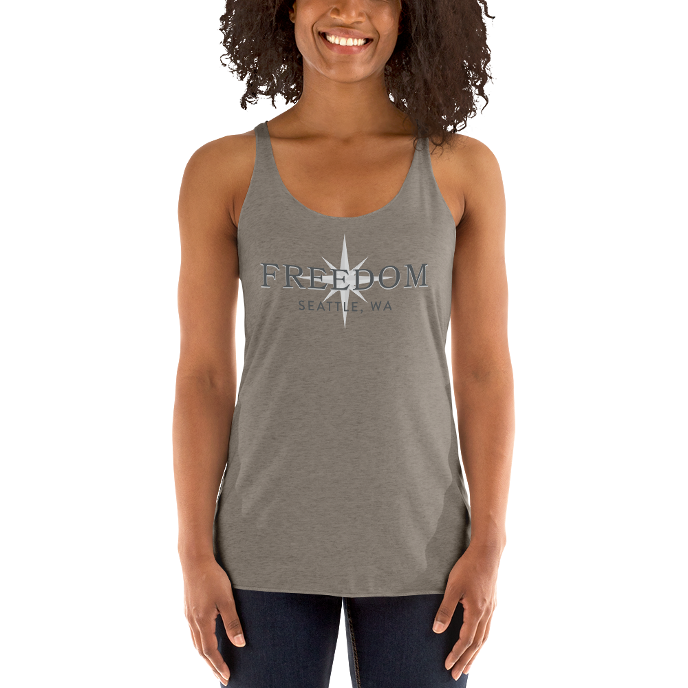MV FREEDOM Women's Logo Racerback Tank Top — MV FREEDOM SEATTLE