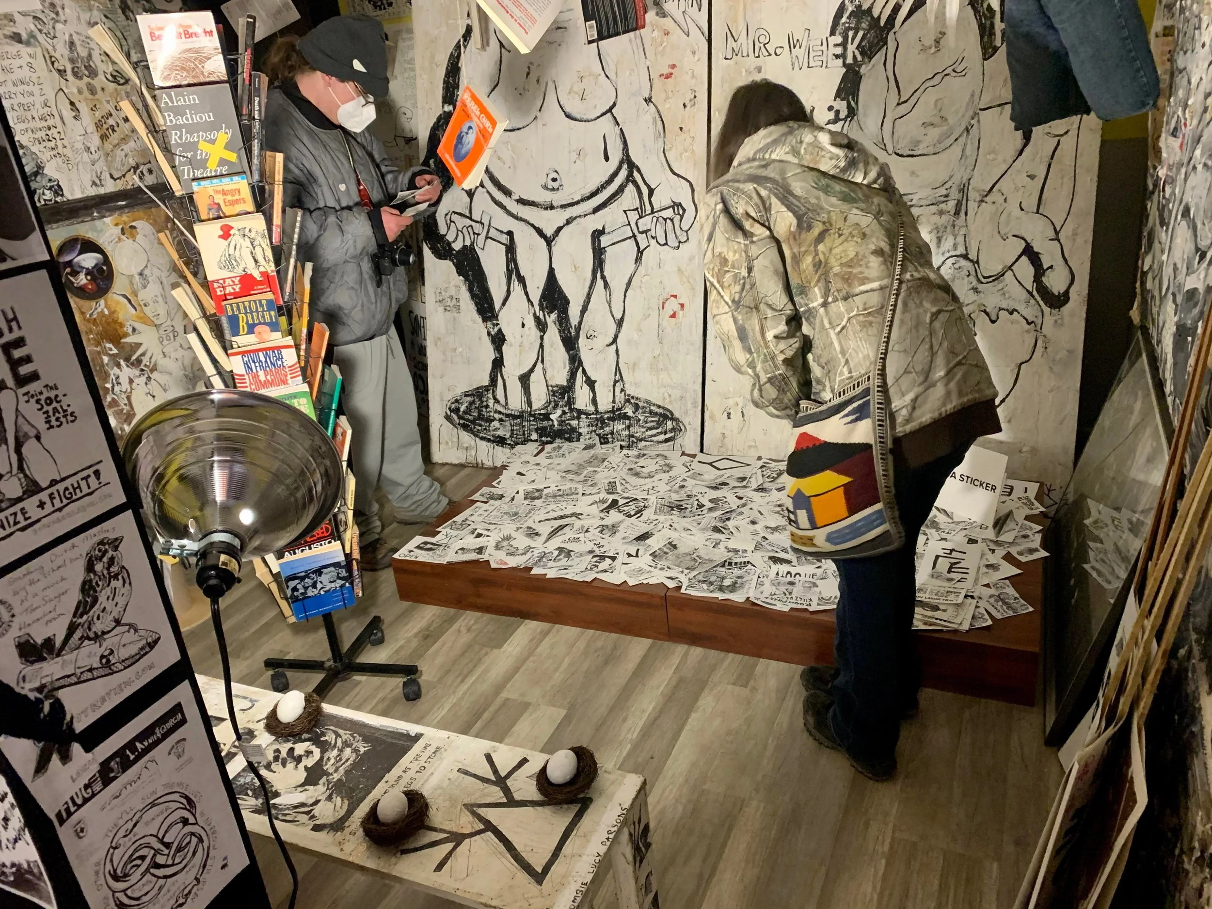 Nick Shillingford and Laura Ashley Lomax from Socialist News and Views at BALM (Easter 2022) (Copy) (Copy)