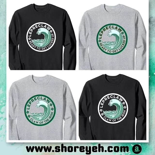 The perfect St. Patrick&rsquo;s Day Sweatshirt does exist! &bull;
&bull;
Get yours on Amazon or check out www.shoreyeh.com
&bull;
&bull;
&bull;
#shoreyeh #whiteclaw #whiteclawchronicles #stpatricksday #irish #aintnolawswhenyouredrinkingclaws #stpaddy