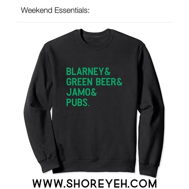 Is it Friday yet? Hand me a green beer please. &bull;
&bull;
Check out our St. Paddy&rsquo;s Day Collection at www.shoreyeh.com or find us on Amazon. &bull;
&bull;
Last chance to get your St Paddy&rsquo;s Day gear in time for all the shenanigans!
&bu