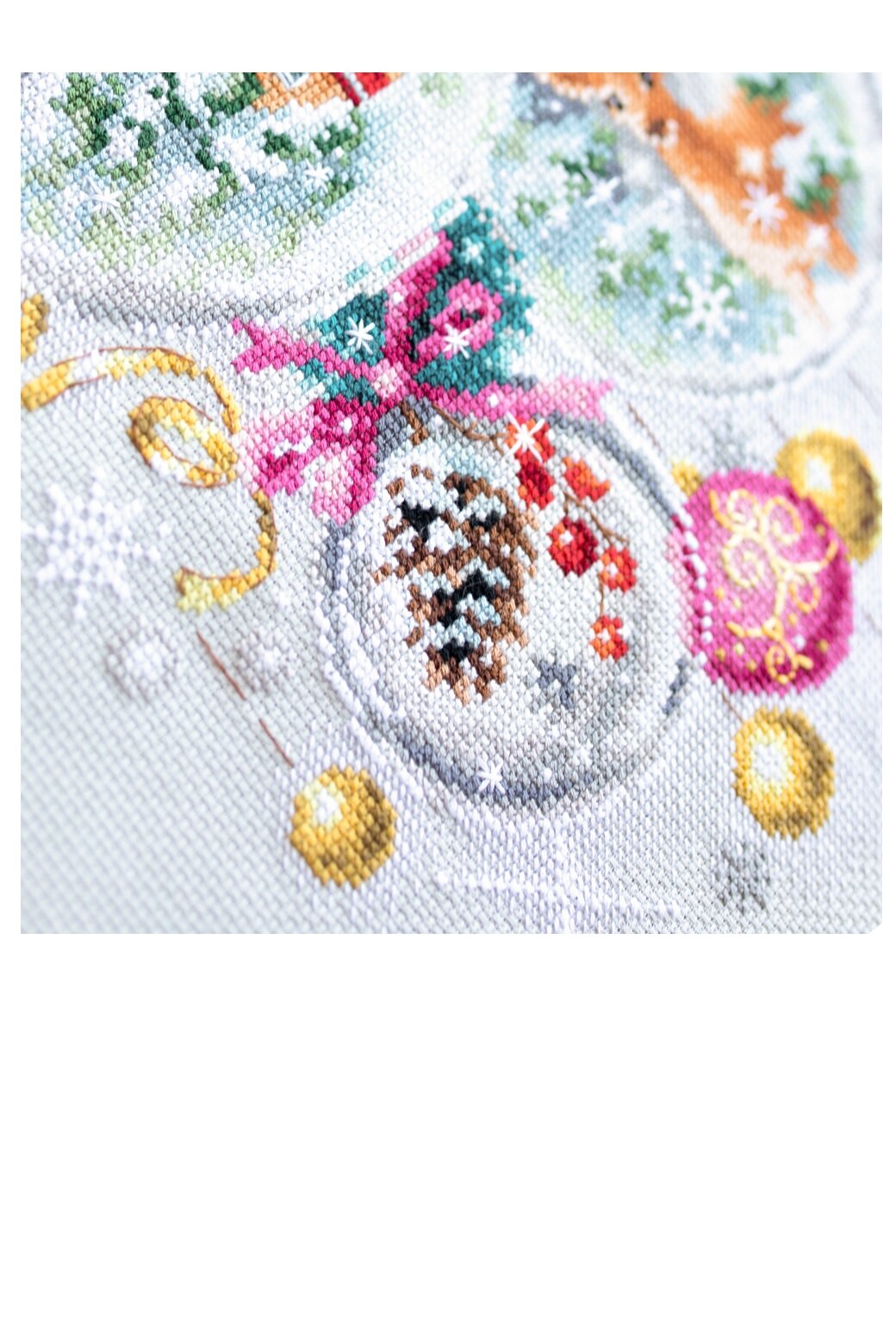 Needlepoint Pillow Kit Hand Embroidery Pillow Cover Kit Modern Fairy Cross Stitch Kit by RTO 'Christmas Light'