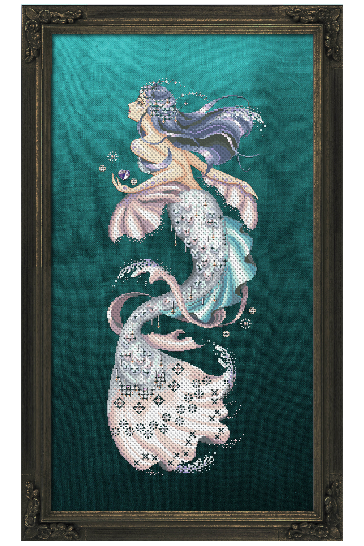 Bella Filipina Designs Crystal Mermaid Aquabella Counted Cross Stitch Chart — Cross Stitch Boutique bella-filipina-designs-crystal-mermaid-aquabella-counted-cross-stitch-chart-cross-stitch-boutique