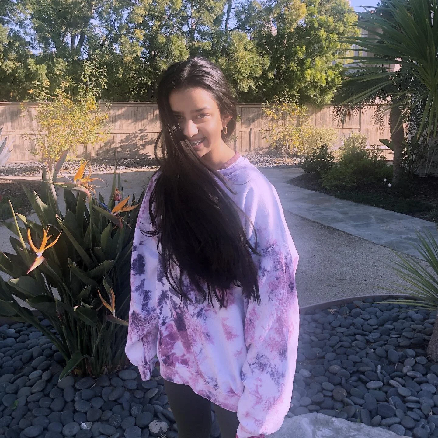 Loving her quarantine hair.