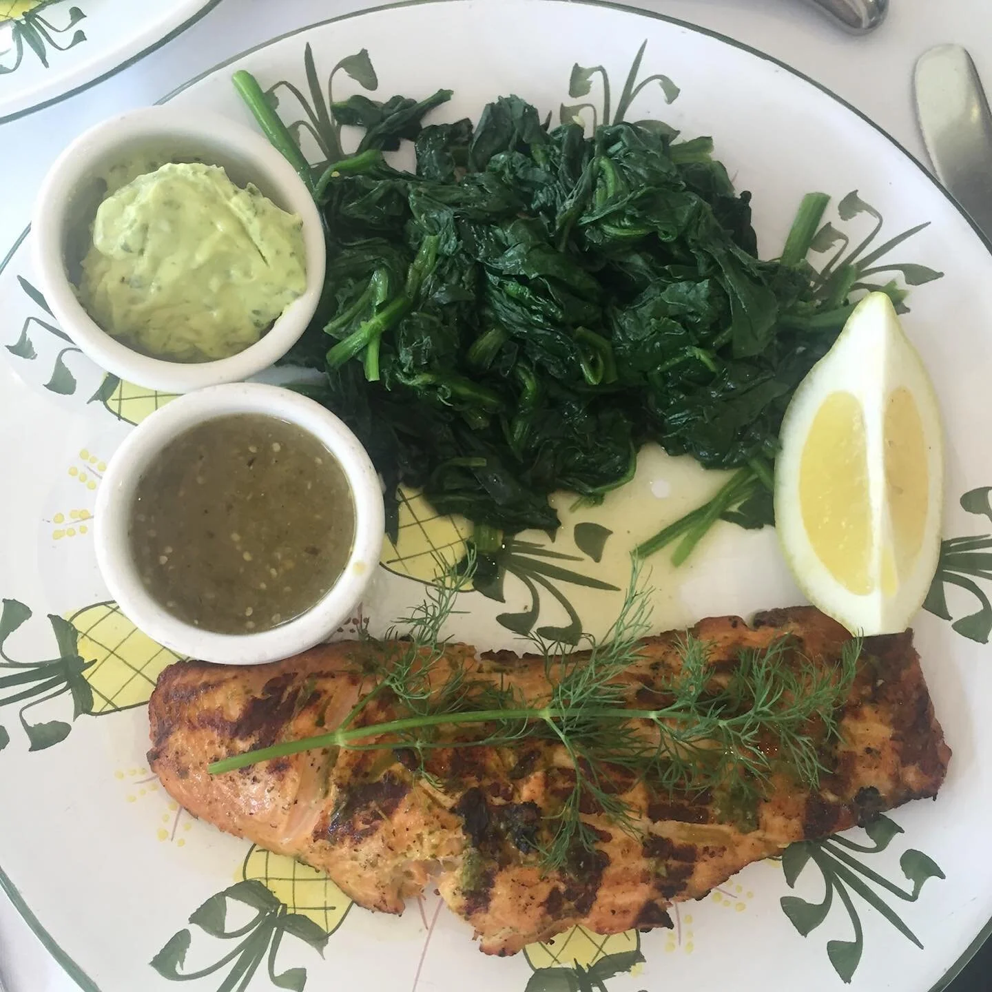 Vegan-ISH salmon and spinach #fuel