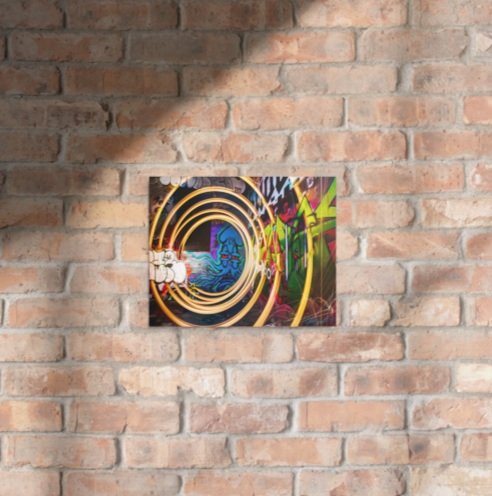Octo-spin - 8x10 Metal Print - Signed