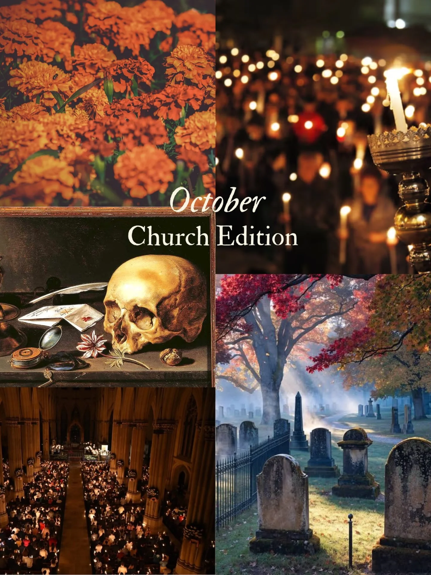 All the gothic church vibes in October 🕯️ 

In October, the church celebrates All Hallows&rsquo; Eve, the beginning of All Saints&rsquo; Day, when we give thanks for the martyrs and saints who have gone before us. We remember that we, too, must die 