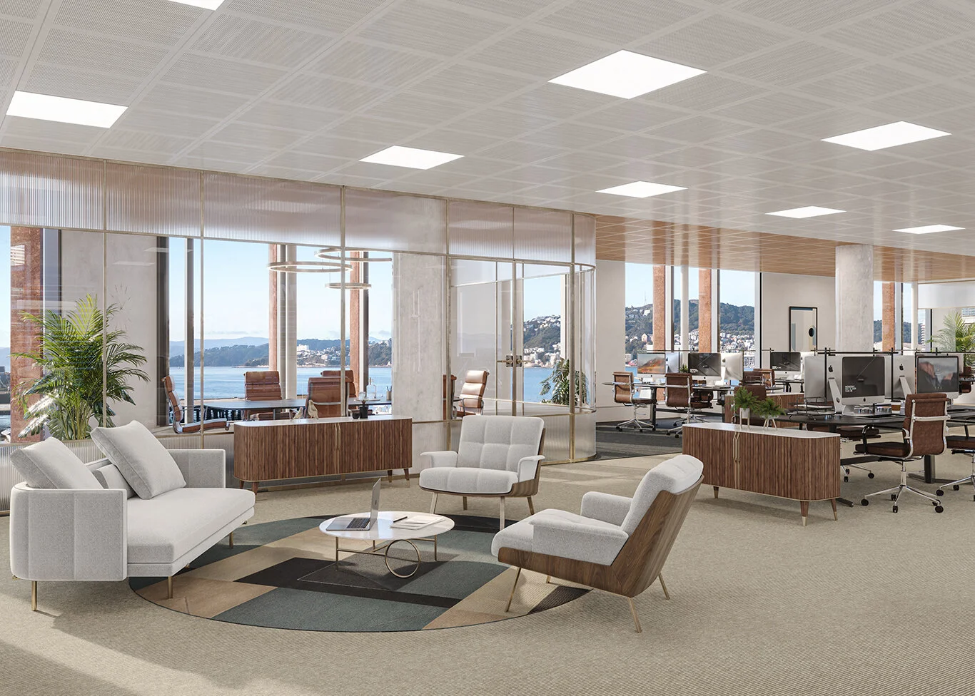 A concept for office fit-out design at Site 9.