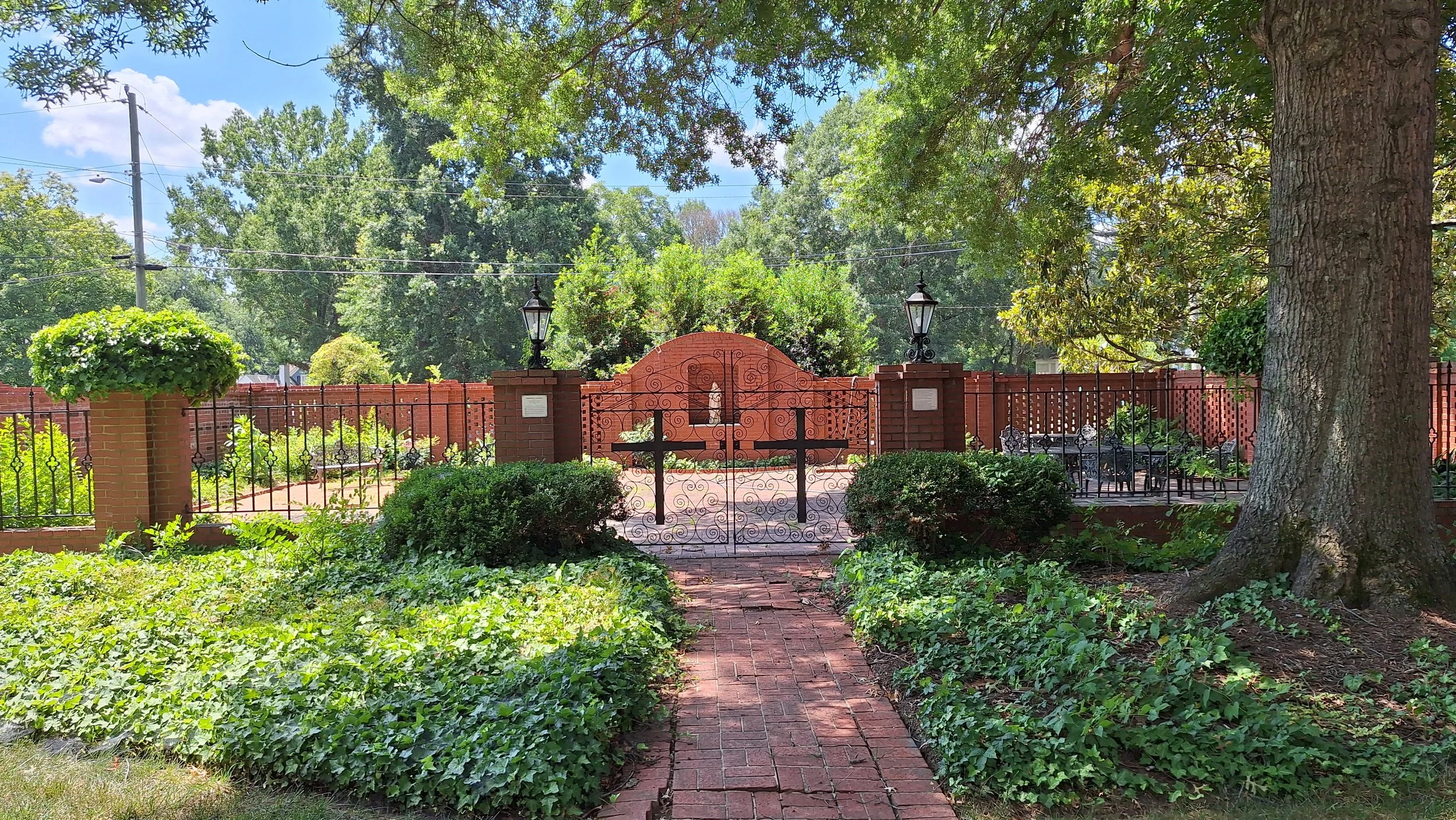 Entrance to the Memorial Garden.