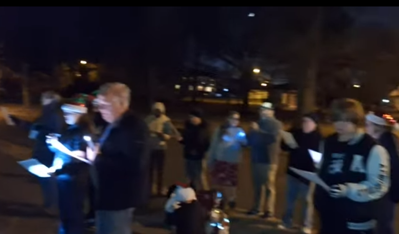 Caroling in the neighborhood