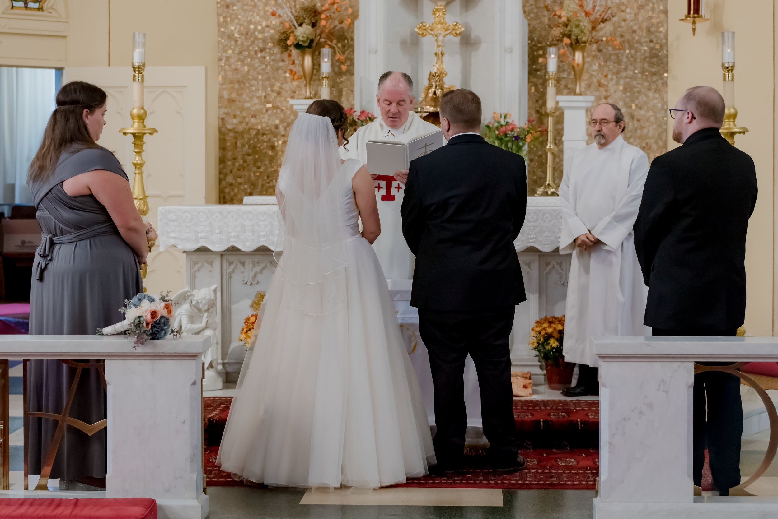 Wedding at Saint Joseph's Church, New London CT