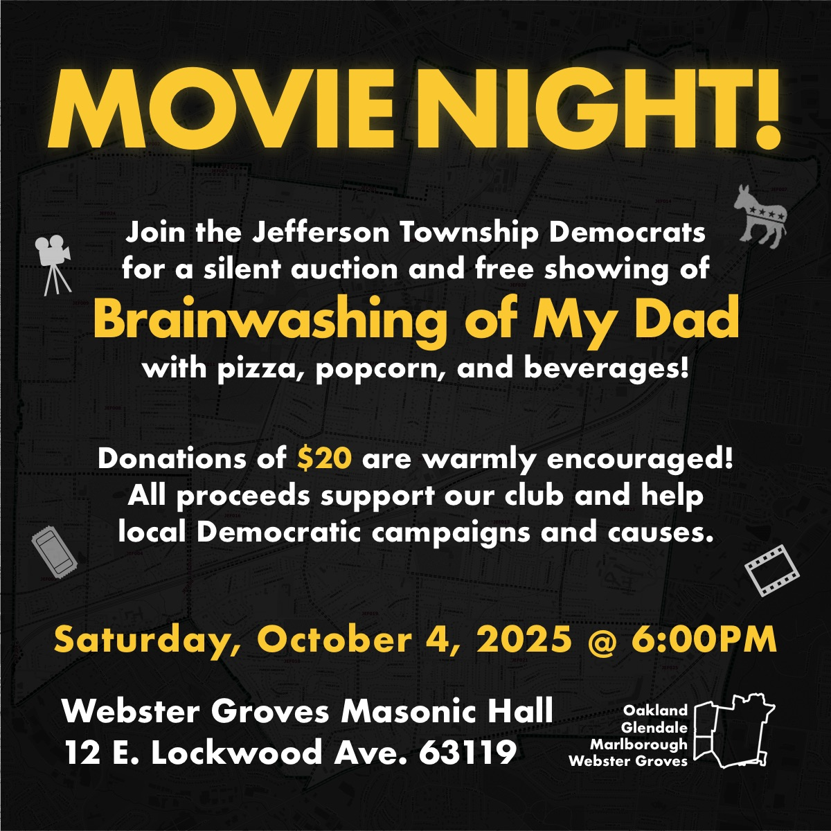 Jefferson Township Democrats Movie Night and Silent Auction