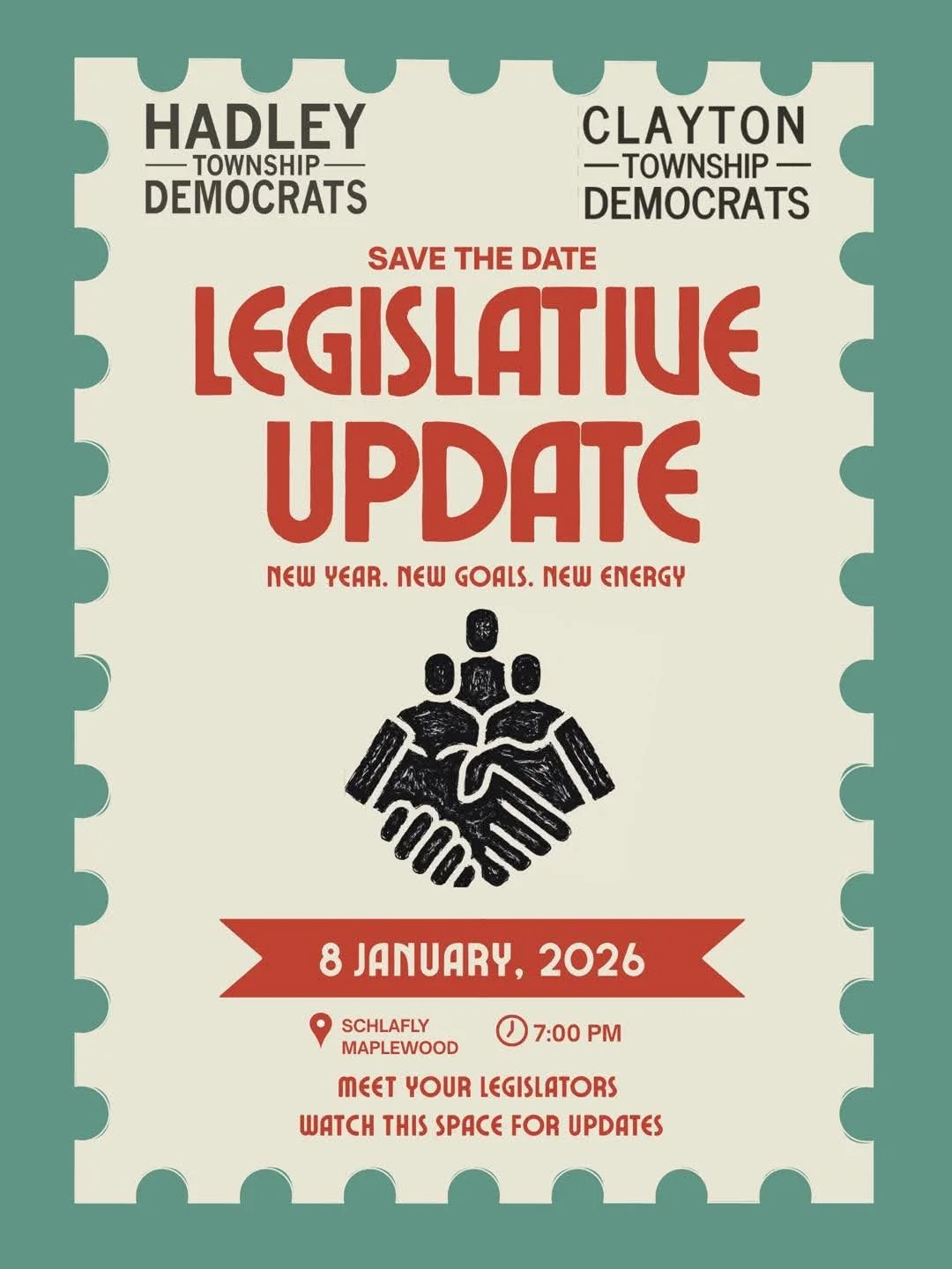 Hadley and Clayton Democrats Legislative Update