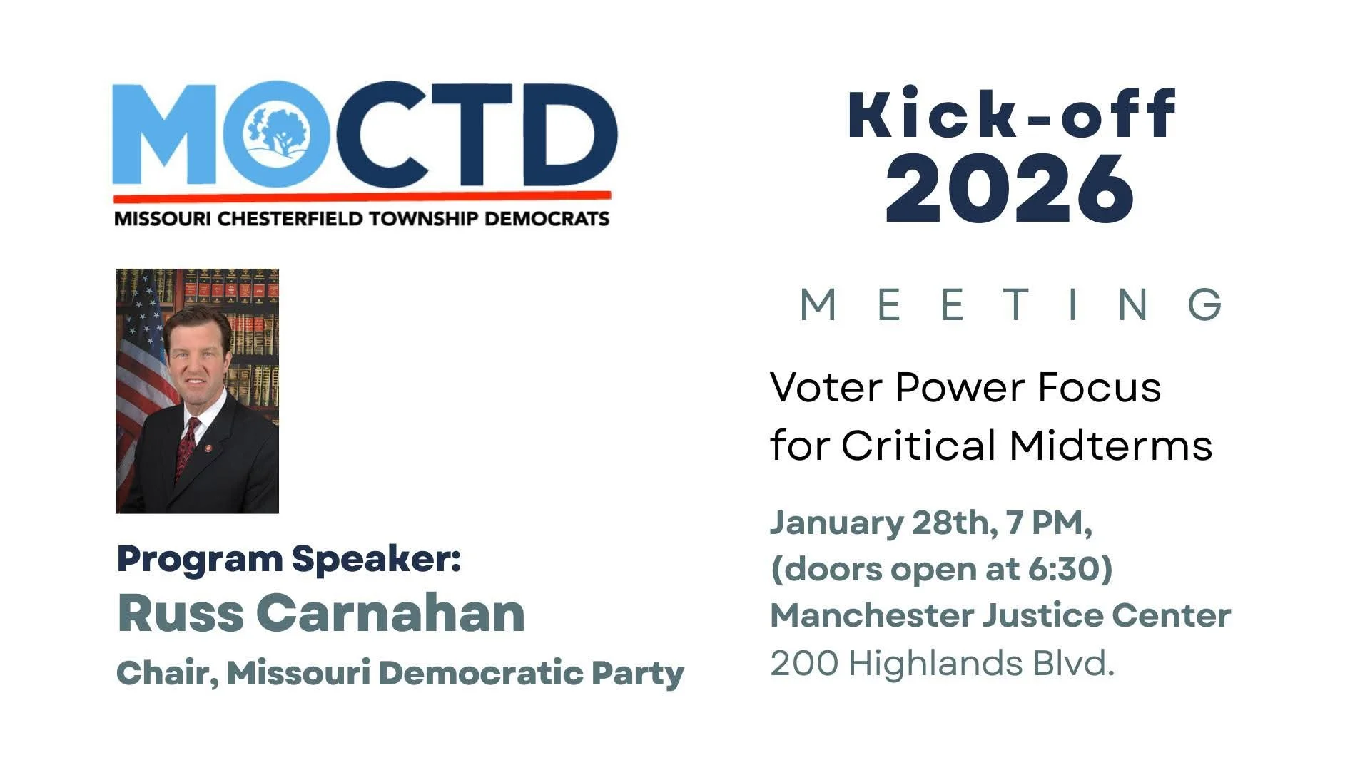 Chesterfield Democrats 2026 Kickoff Meeting