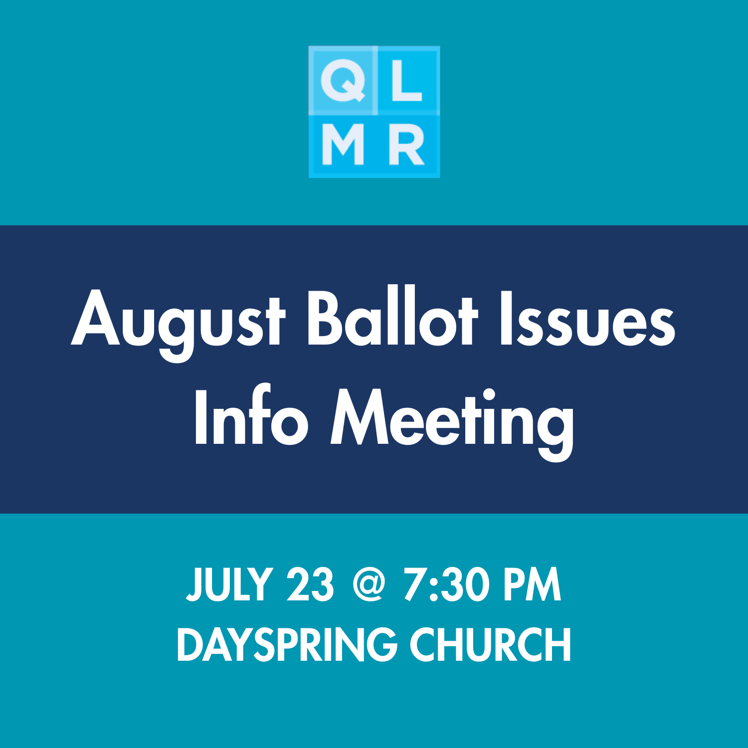 August Ballot Issues Info Meeting with the Queeny-Lafayette and Missouri River Democrats