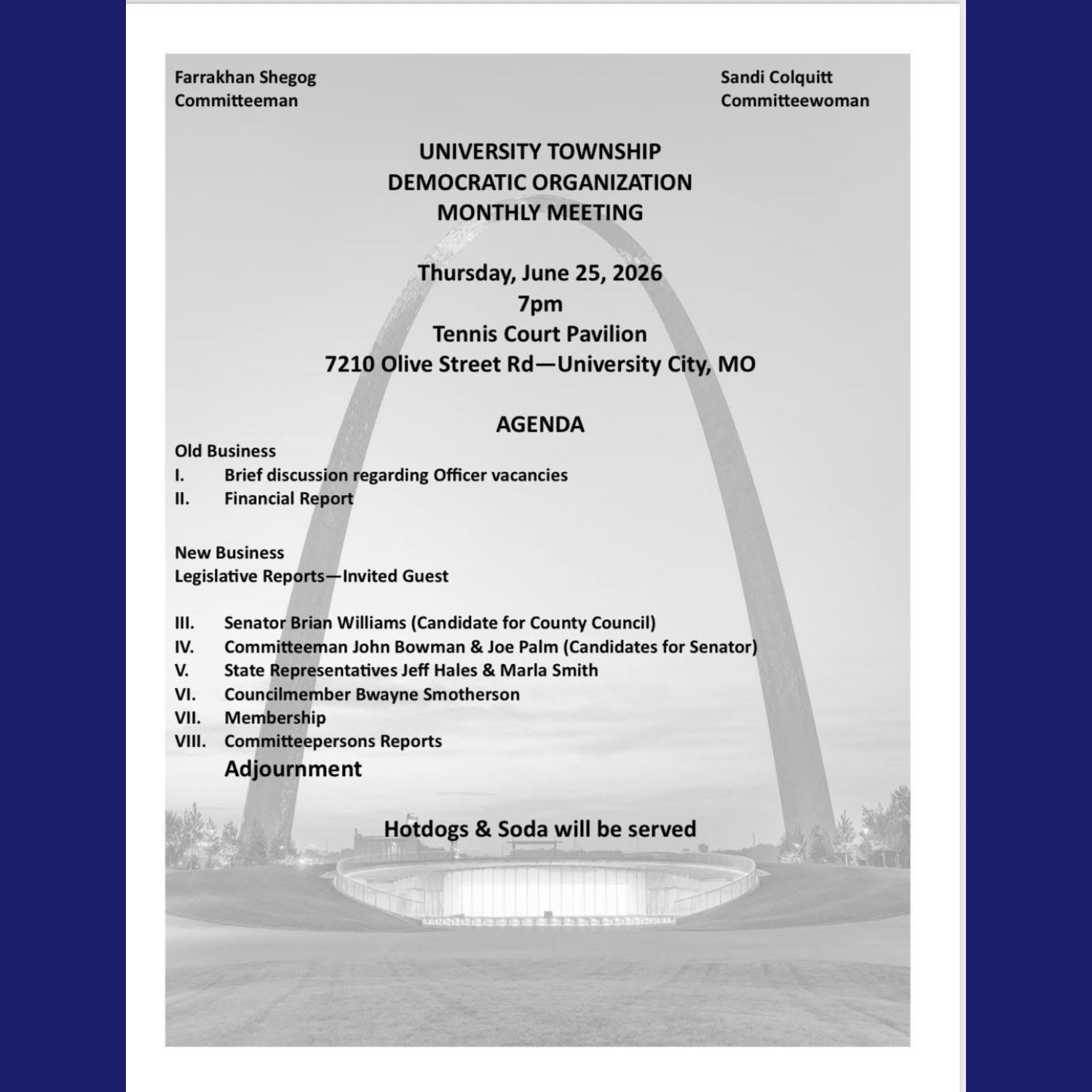 University Township Monthly Meeting