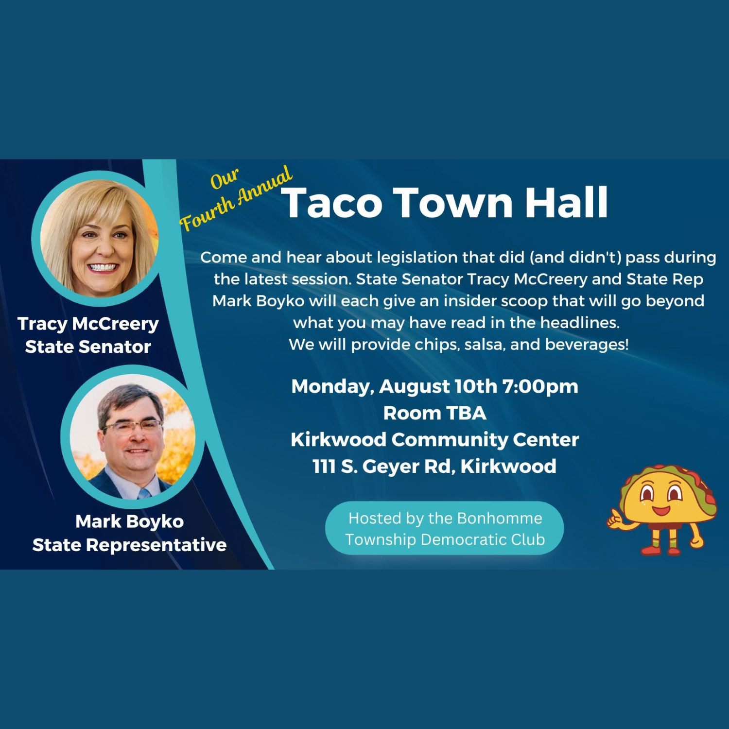 Taco Town Hall with Bonhomme Township Democrats