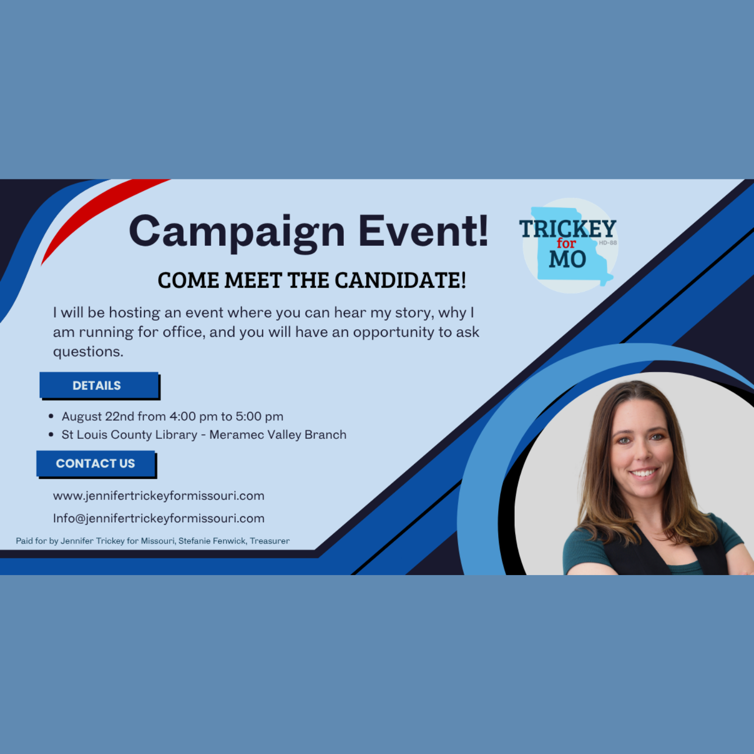 Fenton Candidate Meet and Greet with Jennifer Trickey and Jaclyn Zimmermann