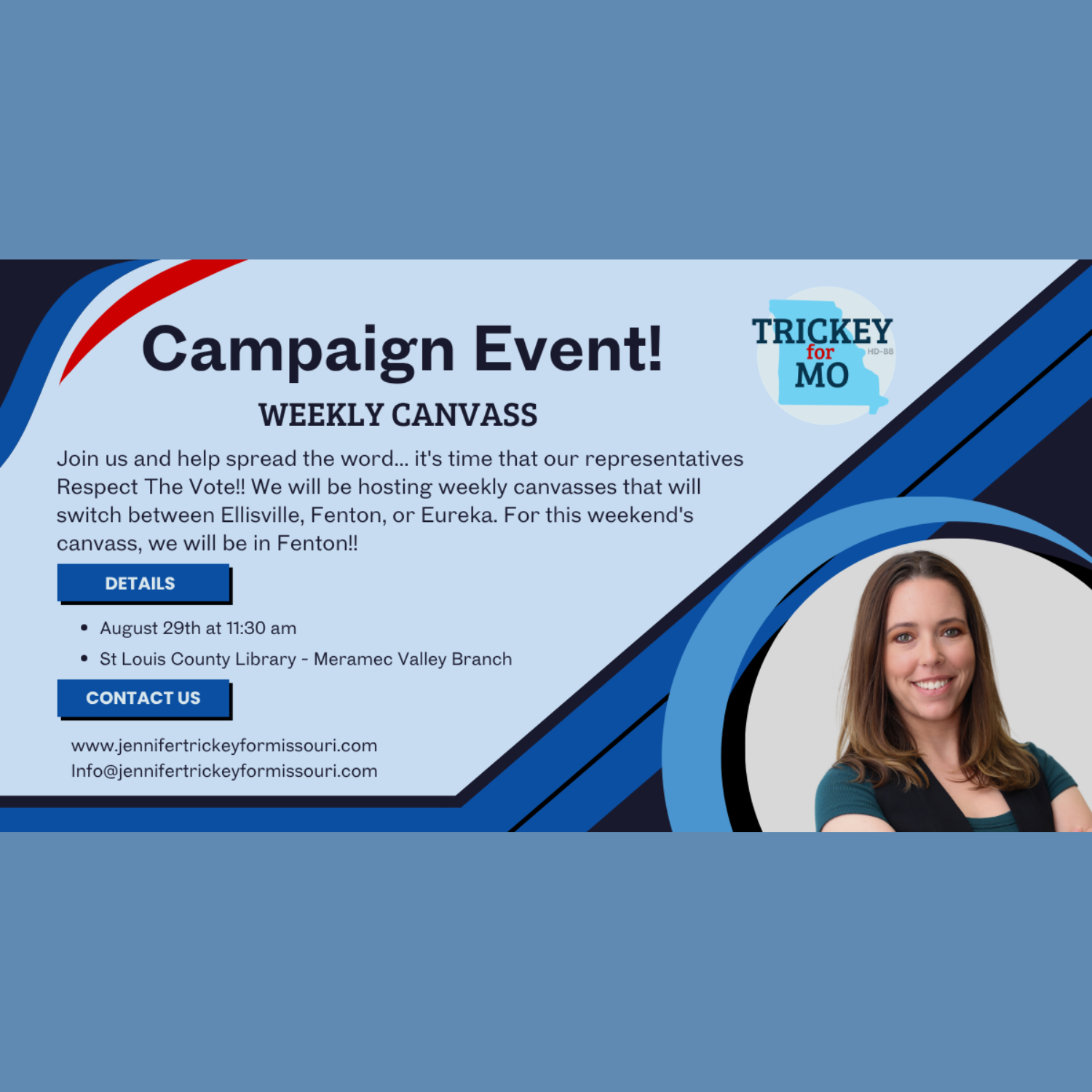 Weekly Canvass with Jennifer Trickey for State Rep - Fenton