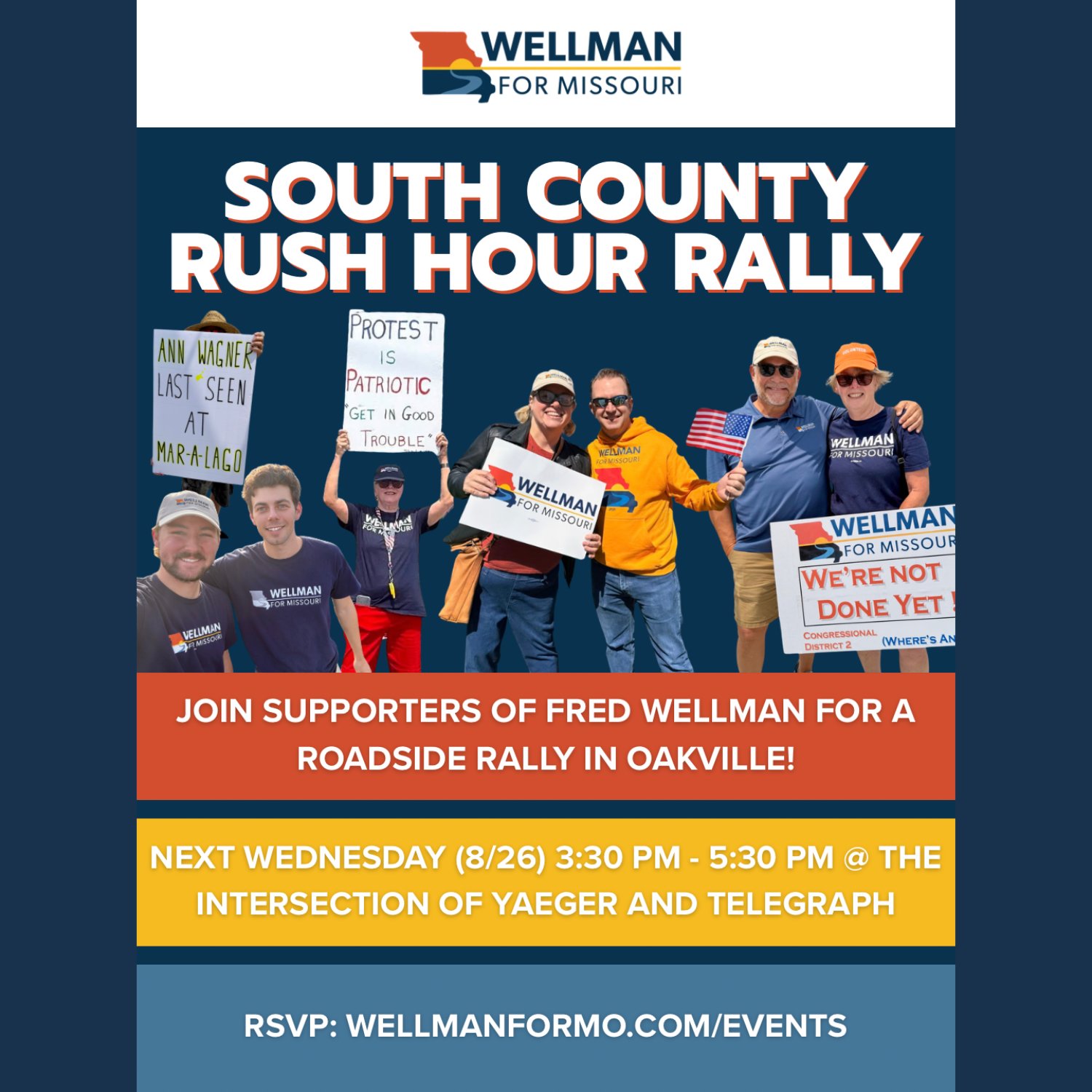 South County Rush Hour Rally with Fred Wellman