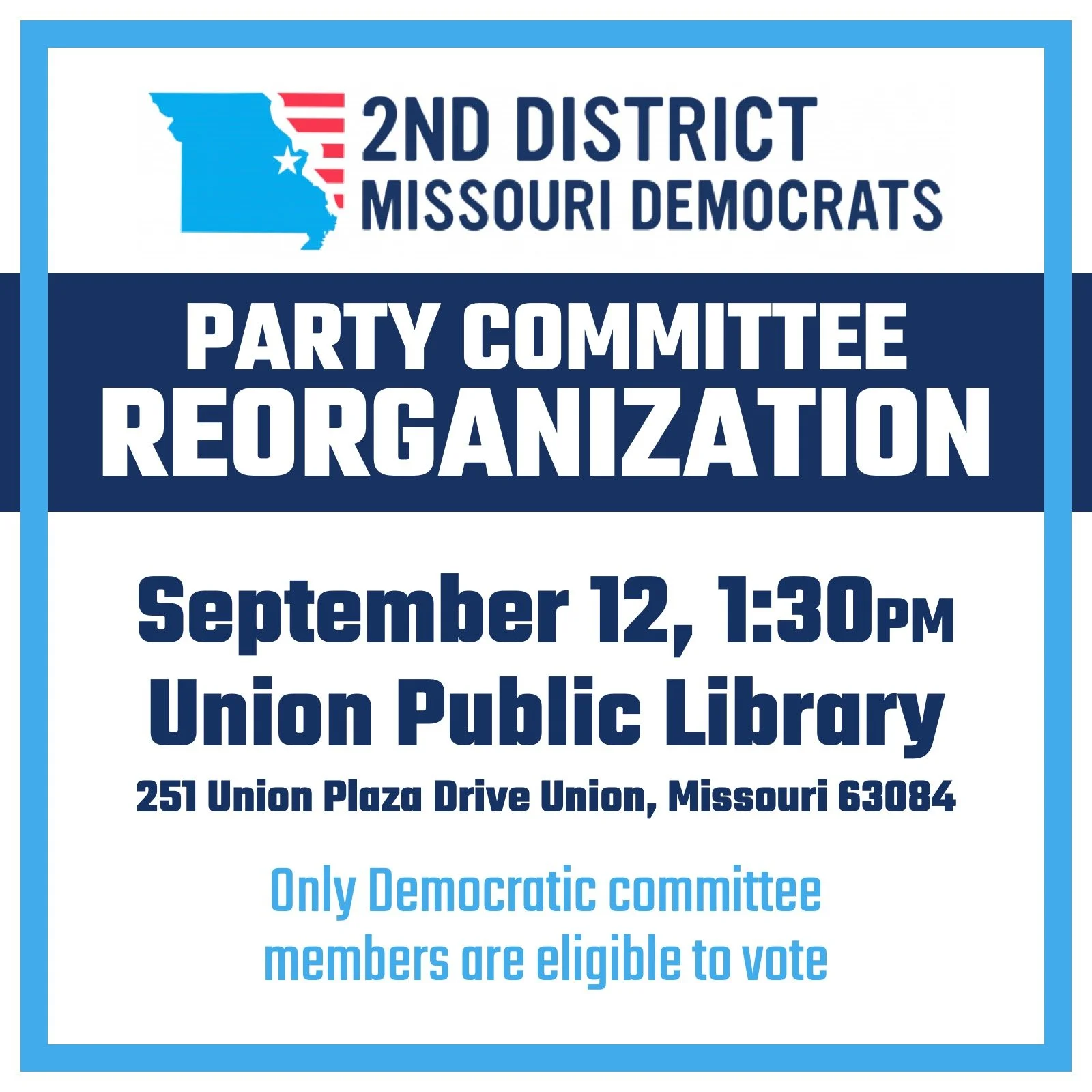 Second Congressional District Reorganization Meeting