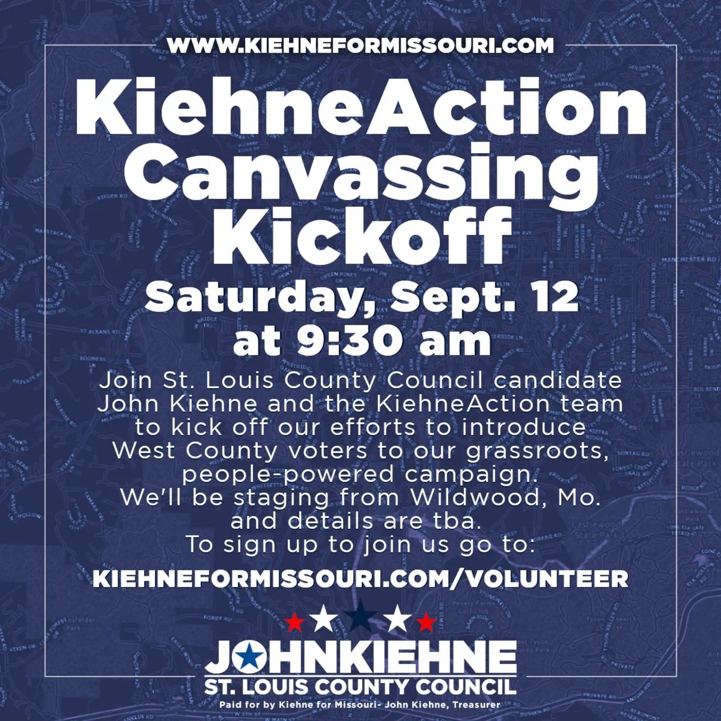 Weekend Canvassing Kickoff - John Kiehne for County Council