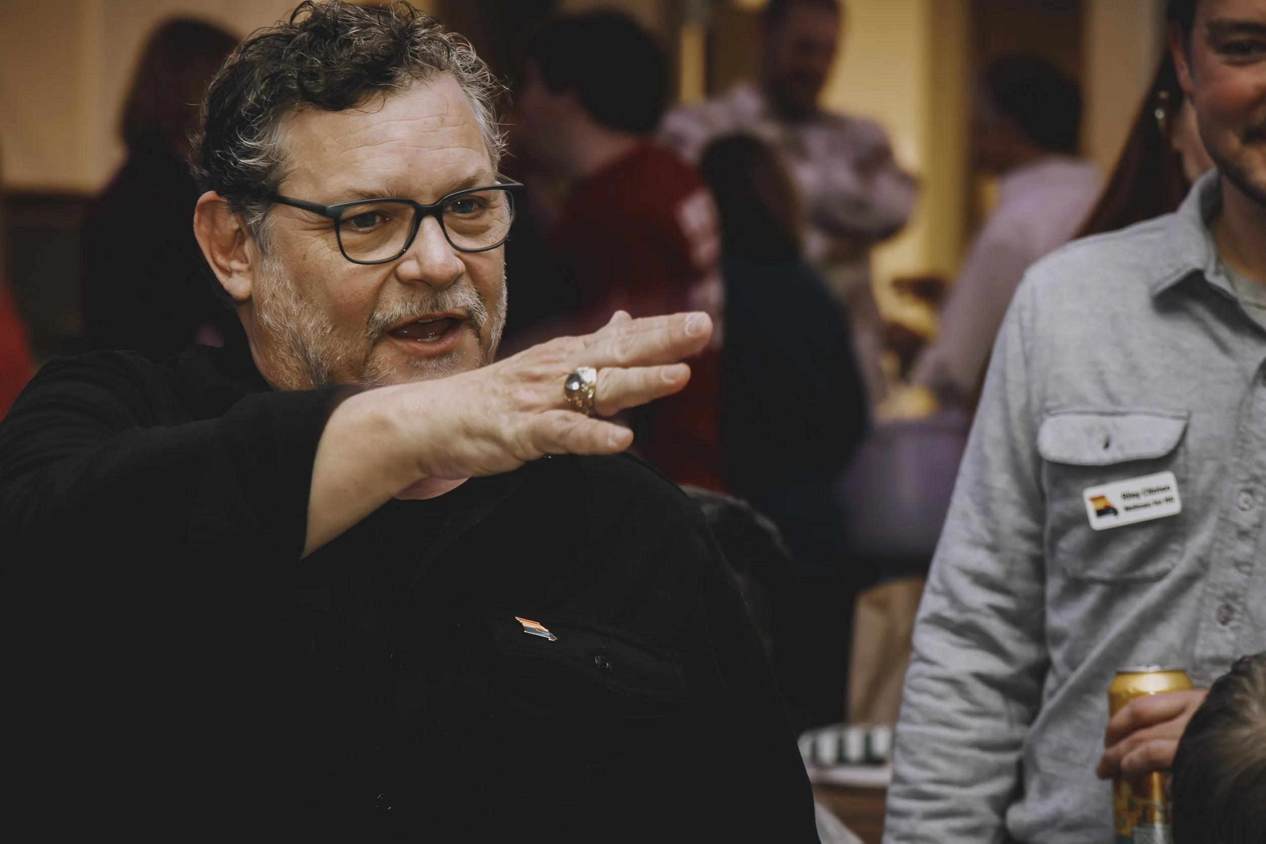 Candidate for Congress Fred Wellman at Trivia Night