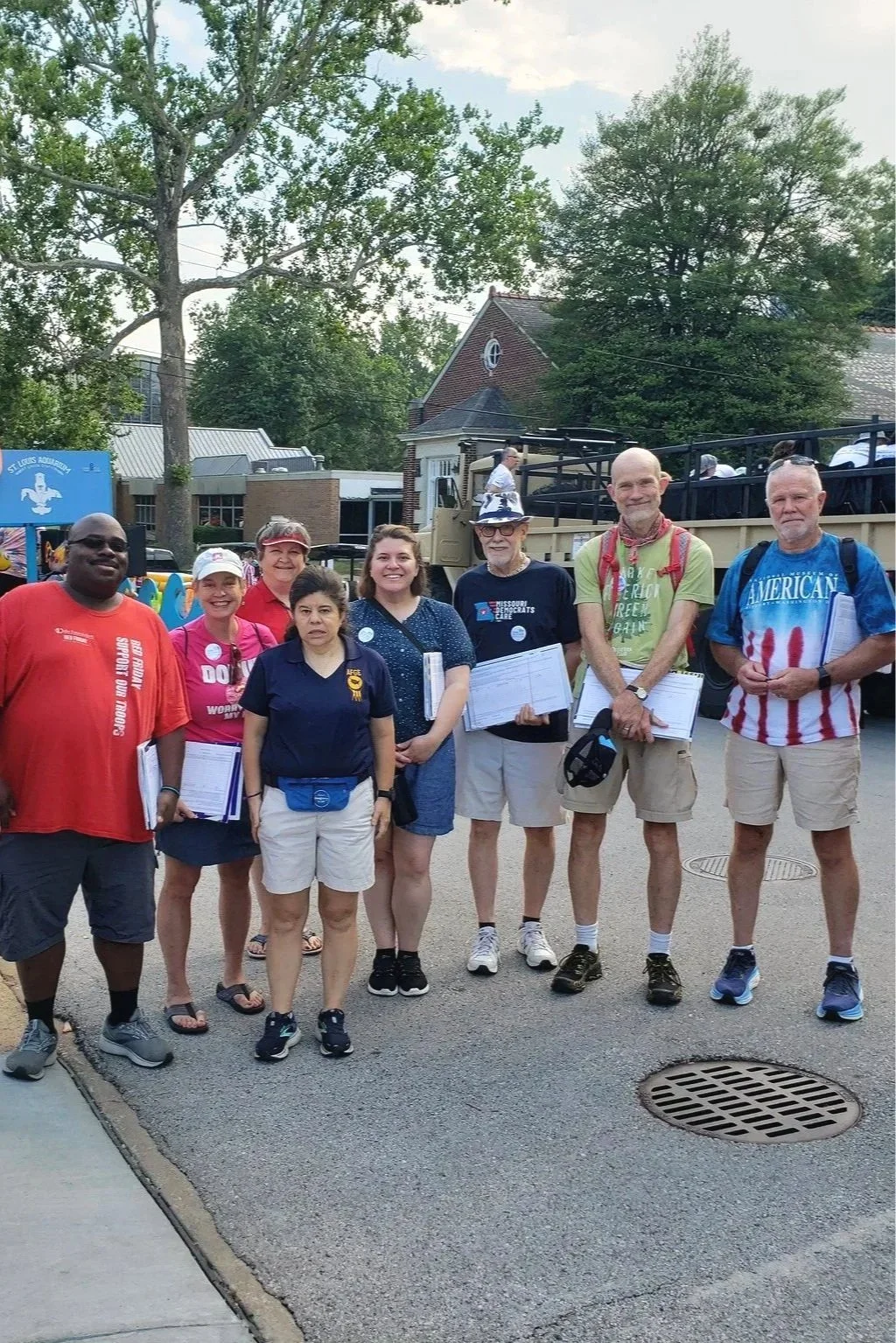 Jefferson Township Democrats petition collectors