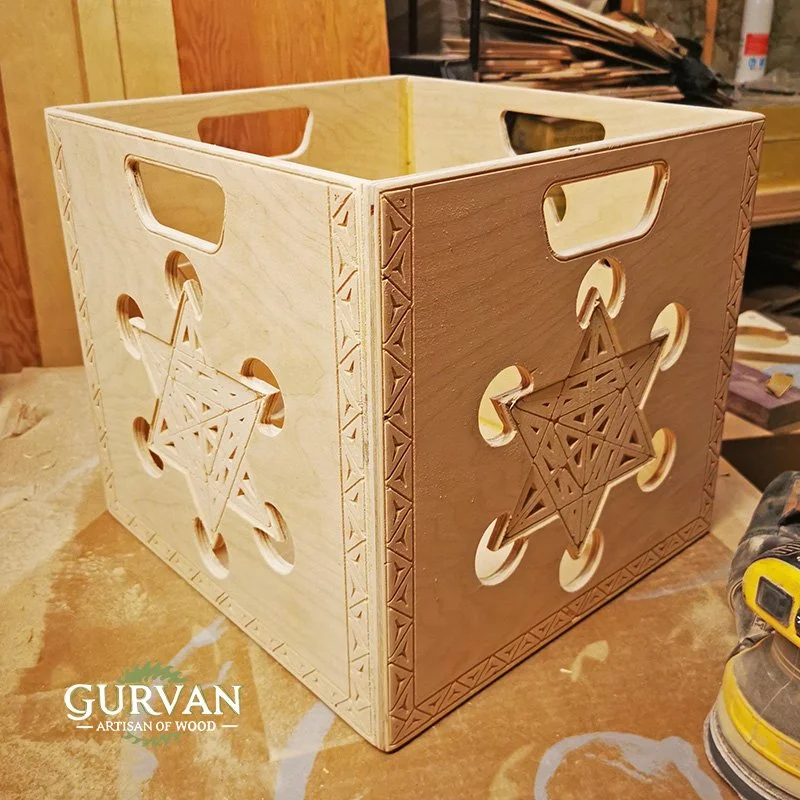 Metatron Cube Vinyl Crate