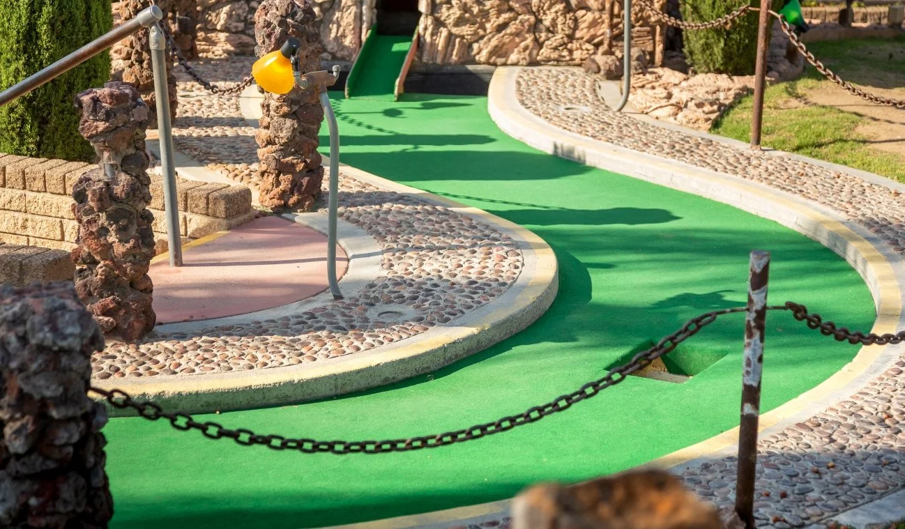 play a round of mini golf