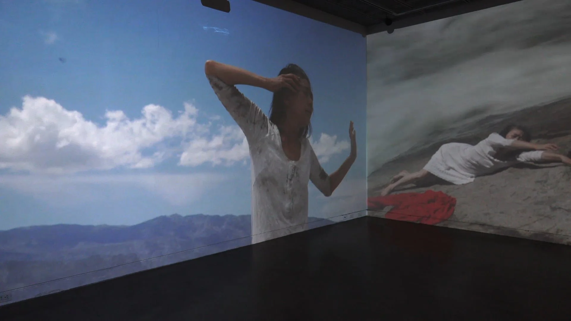 A Body in California (3-channel installation)