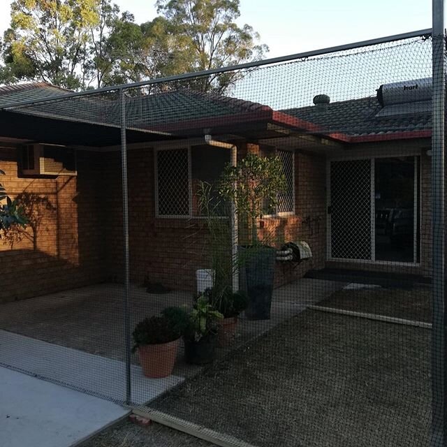 I don&rsquo;t think there will be any complaints from the 2 cats who will be using their new space 😻 They have just moved into their new home and the cats have not been allowed outside until their enclosure was built 🙌 We added some shade to give t