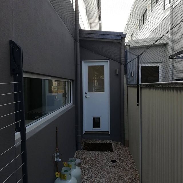 Another side of house enclosure with an added extension and a zip entry. This is a great use of space and we think 'Cheesal' will be very happy spending time outside in his own space.