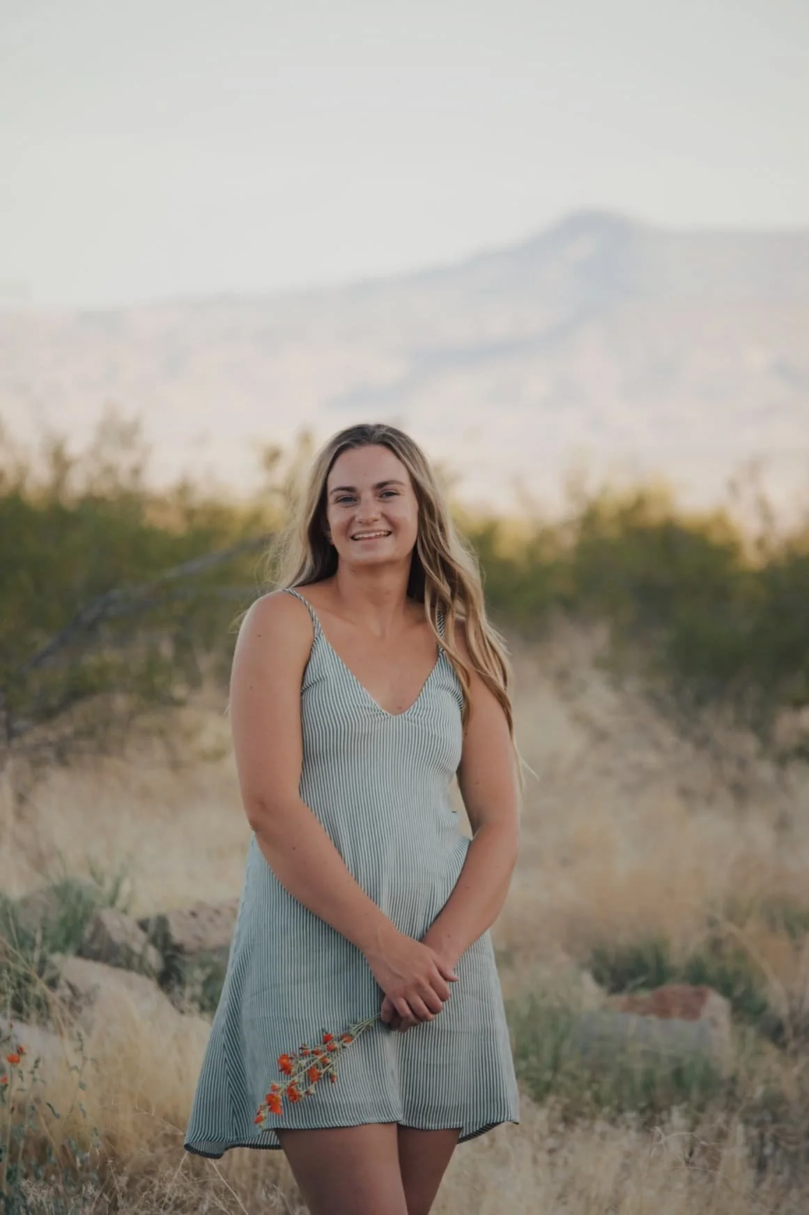 Natalie, a Utah native, posing for professional doula photos in Salt Lake City.