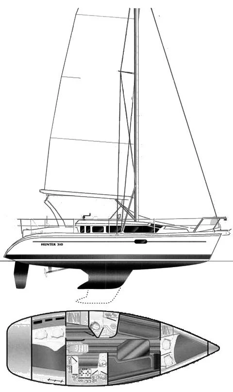 Hunter 310 Asymmetrical Spinnaker South East Asia Sails