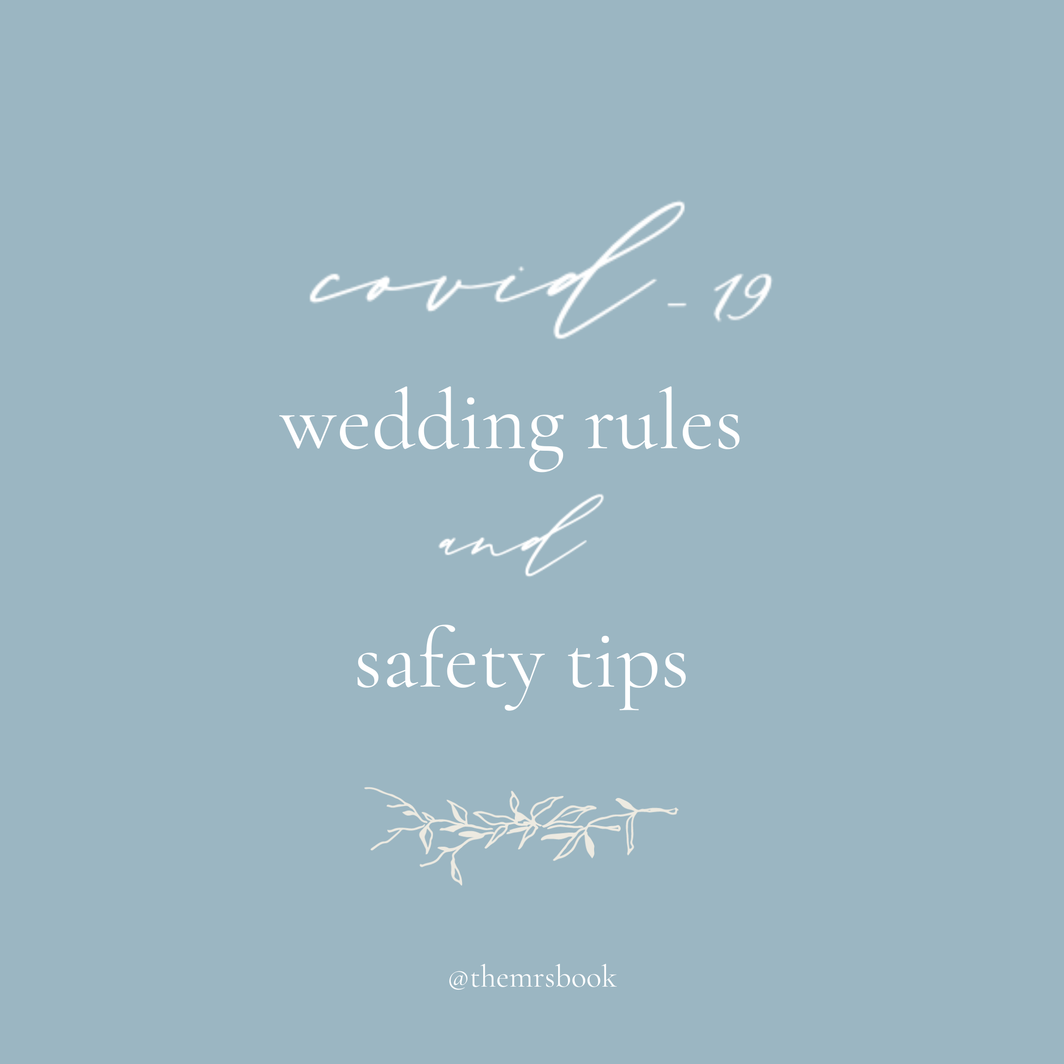 COVID Wedding Rules and Safety Tips