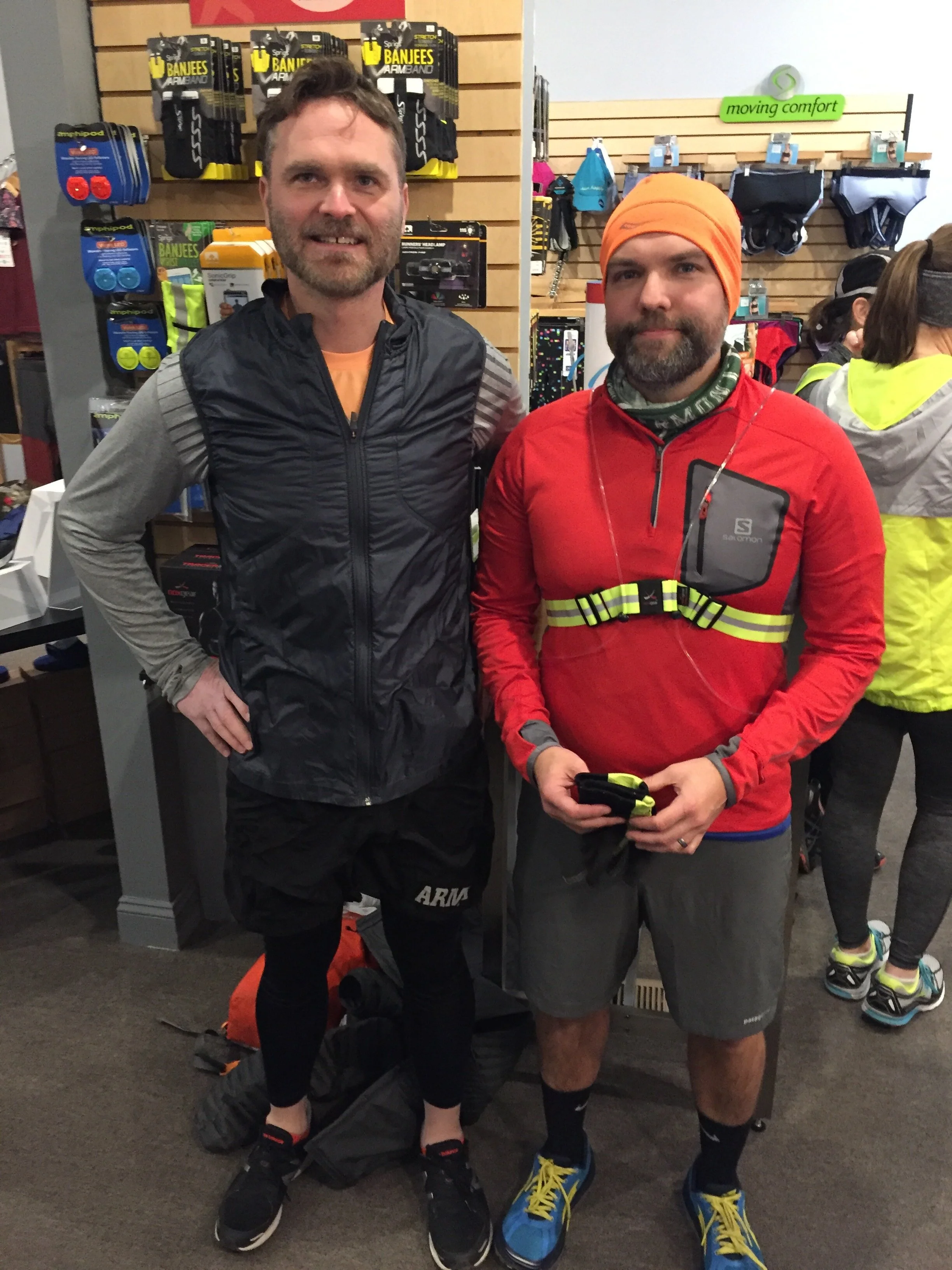 Friends in Boston area running store