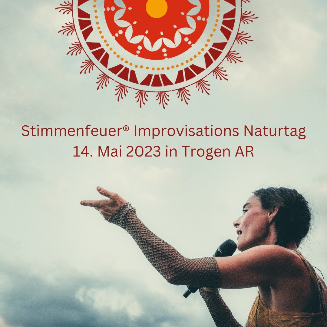 STIMMENFEUER&reg; IMPROVISATION IN DER NATUR

Das Leben ist Improvisation! Die Stimmenfeuer&reg;- Improvisation in der Natur, ist ein Erwachen und Entfalten in verschiedenen Bereichen. Sie erm&ouml;glicht Begegnungen mit Unvorhergesehenem in gel&ouml