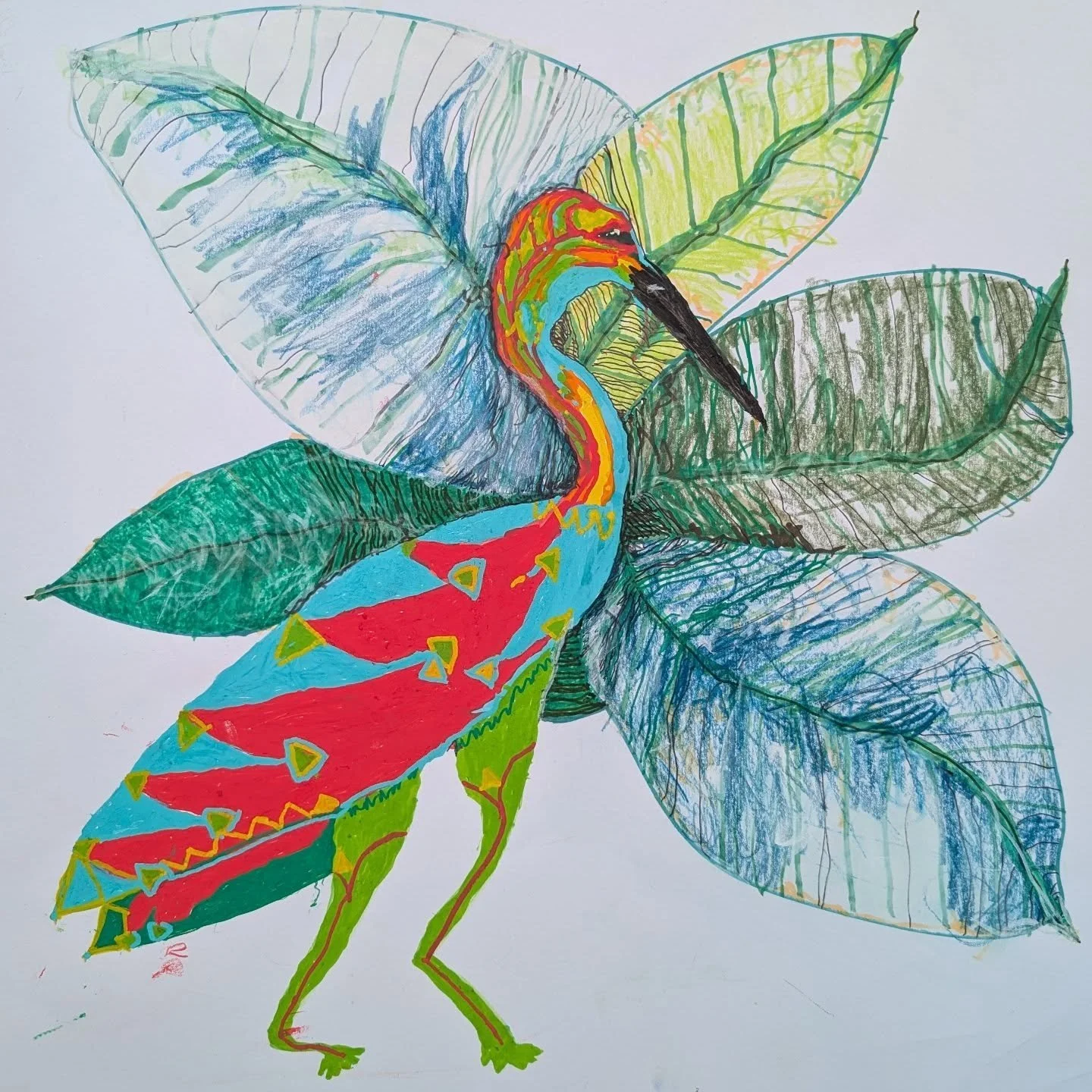 Loving how Affiong&rsquo;s explorative use of pencils, paint pens, and pastels brings her botanical themes to life. 🌸🎨