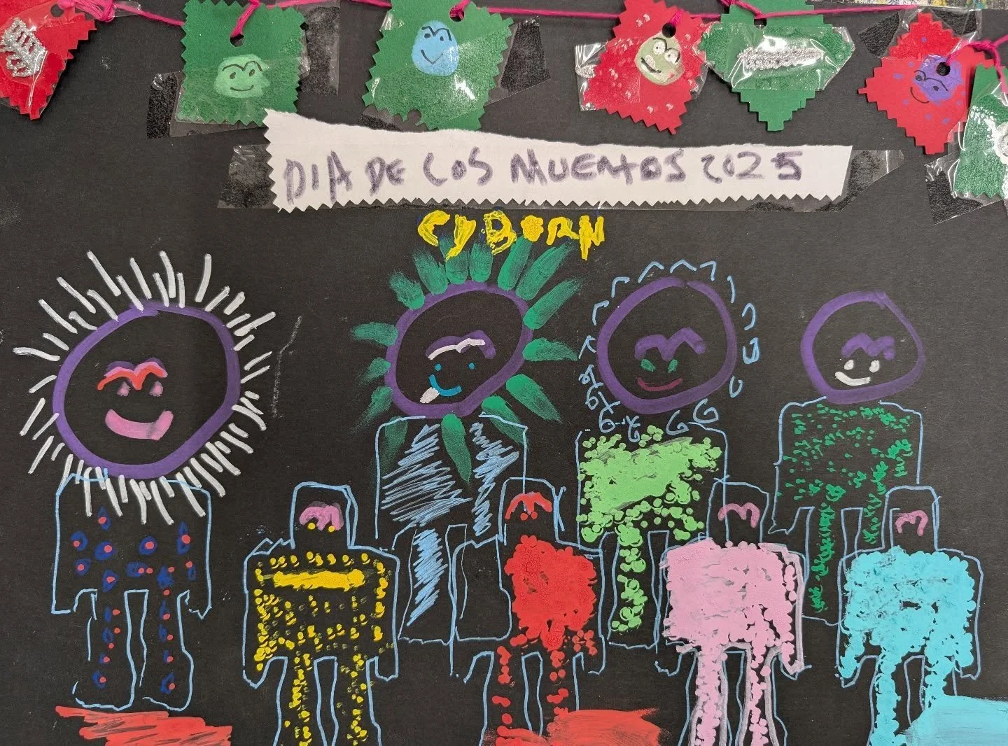 &quot;Although it's Halloween today, Jesus left this artwork for the weekend celebrations &mdash; honoring D&iacute;a de los Muertos 💀 and its reflection of the lives of those we&rsquo;ve lost. 💀