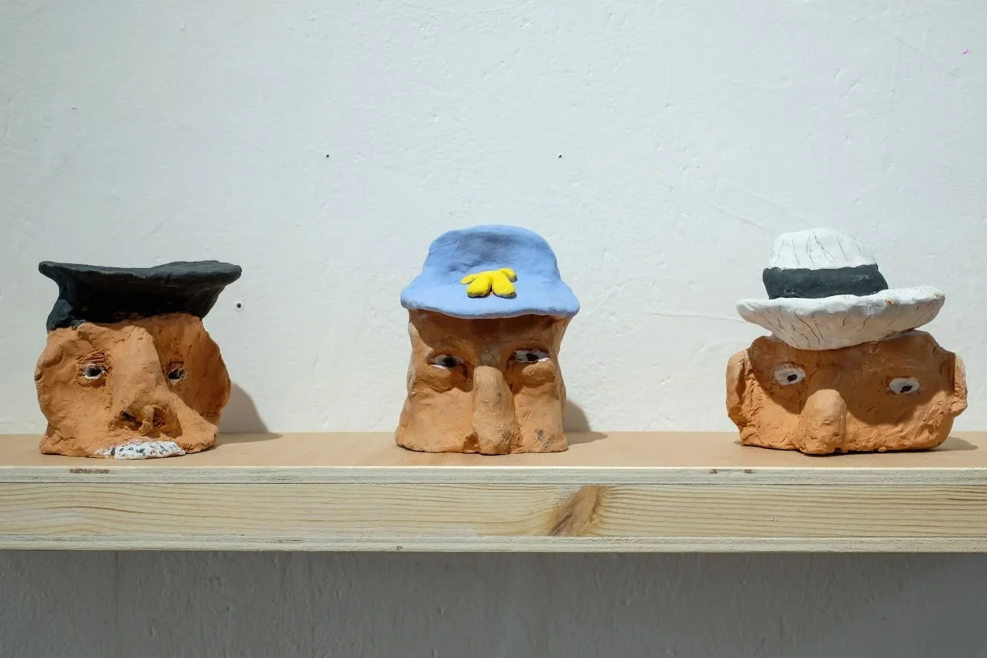 Three quiet personalities.
Men in Hats&nbsp;by Tim Isaac

As part of our current exhibition Peaks of Imperfection, this piece invites you to pause and sit with form and subtle expression&mdash;where simplicity holds weight and presence.

Written by f