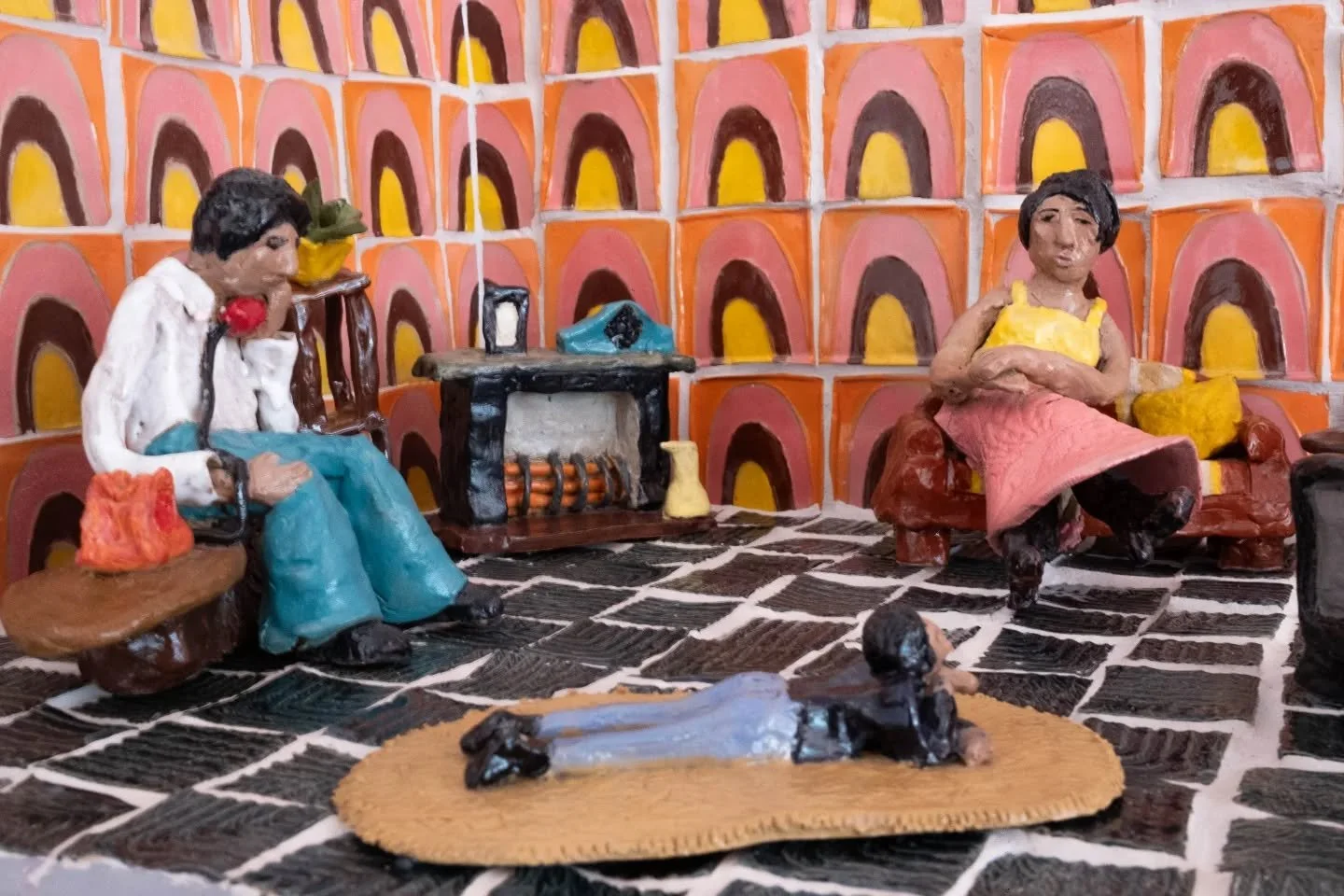 How GORGEOUS is this ceramic scene by Marcus?

Over the past few months, he&rsquo;s been meticulously building this 70s living room, A Hackney Family.

What started as a response to a photograph by Dennis Morris has grown into a detailed snapshot of 