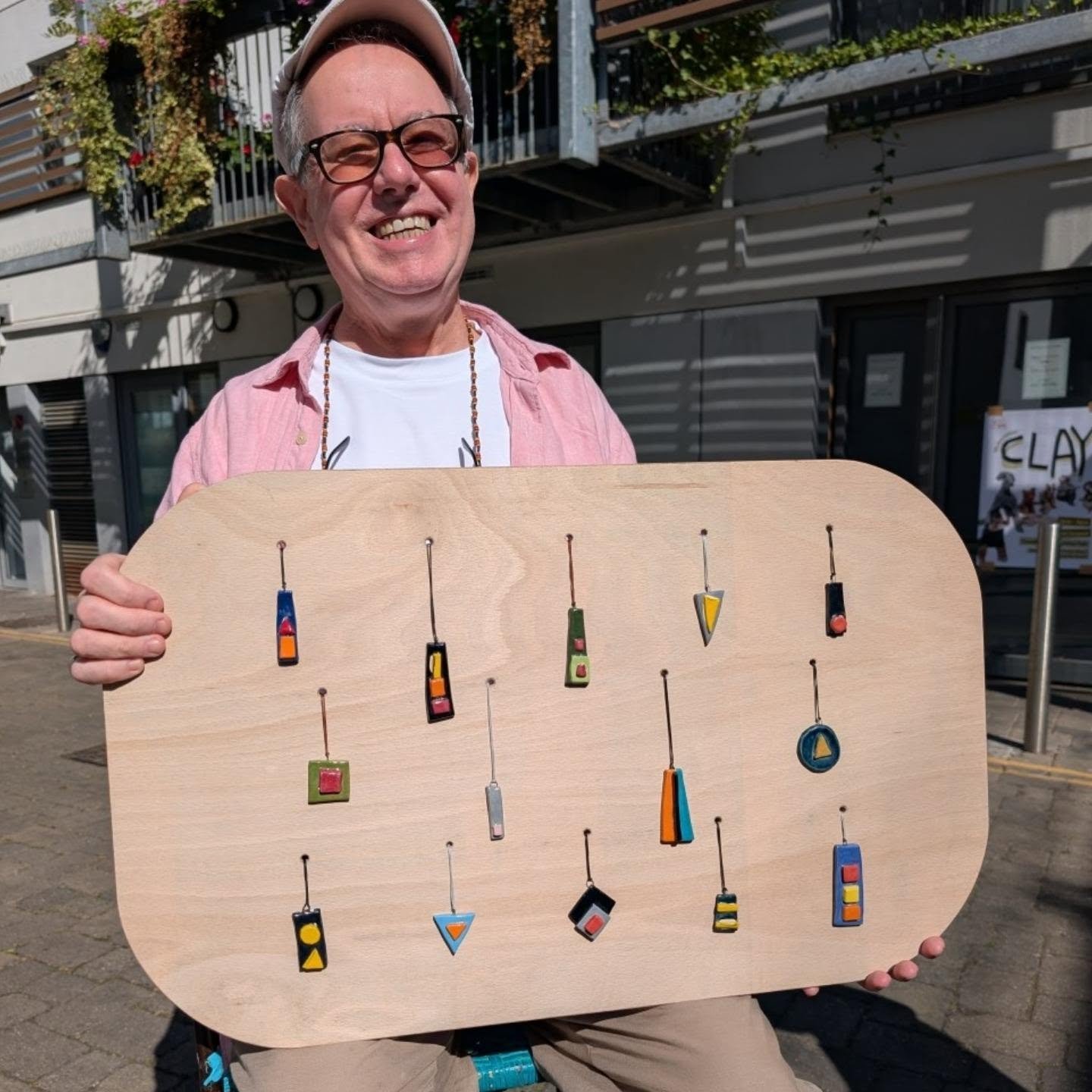 Wearing one of these beauties is guaranteed to make you smile &mdash; and feel like you own the room. 

Billy's ceramic pendants are little pieces of art, handmade to make you feel fabulous.

Come find your favourite at
 
 Midsummer Clay 

 Friday 21