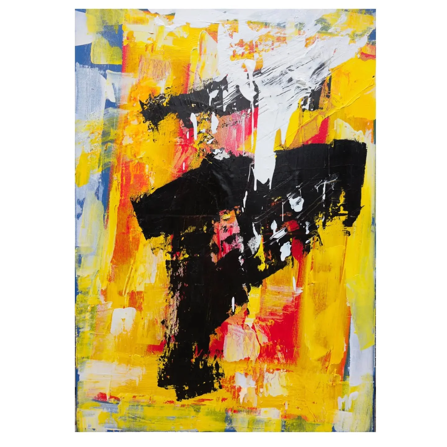 Mike&rsquo;s mixed-media painting Torn has such a bold, confident approach to paint &mdash; not only in how he applies it, but also in how he takes it away.

Look closely and you can see layers revealed through scratching, tearing and stripping back 