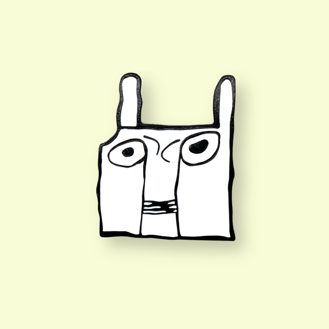 Cat pin badge