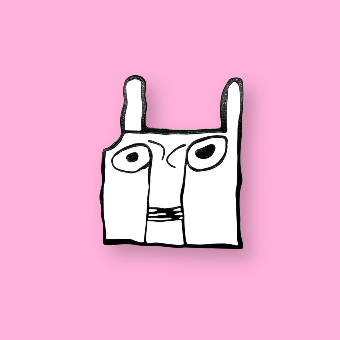 Cat pin badge