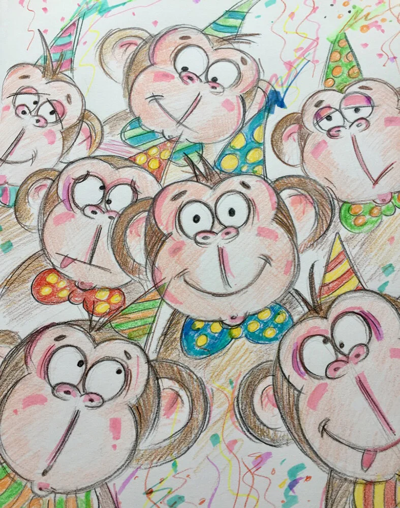 Monkeying-Around-Andrea-Prior-Crayon-Sketch-Opt.jpg