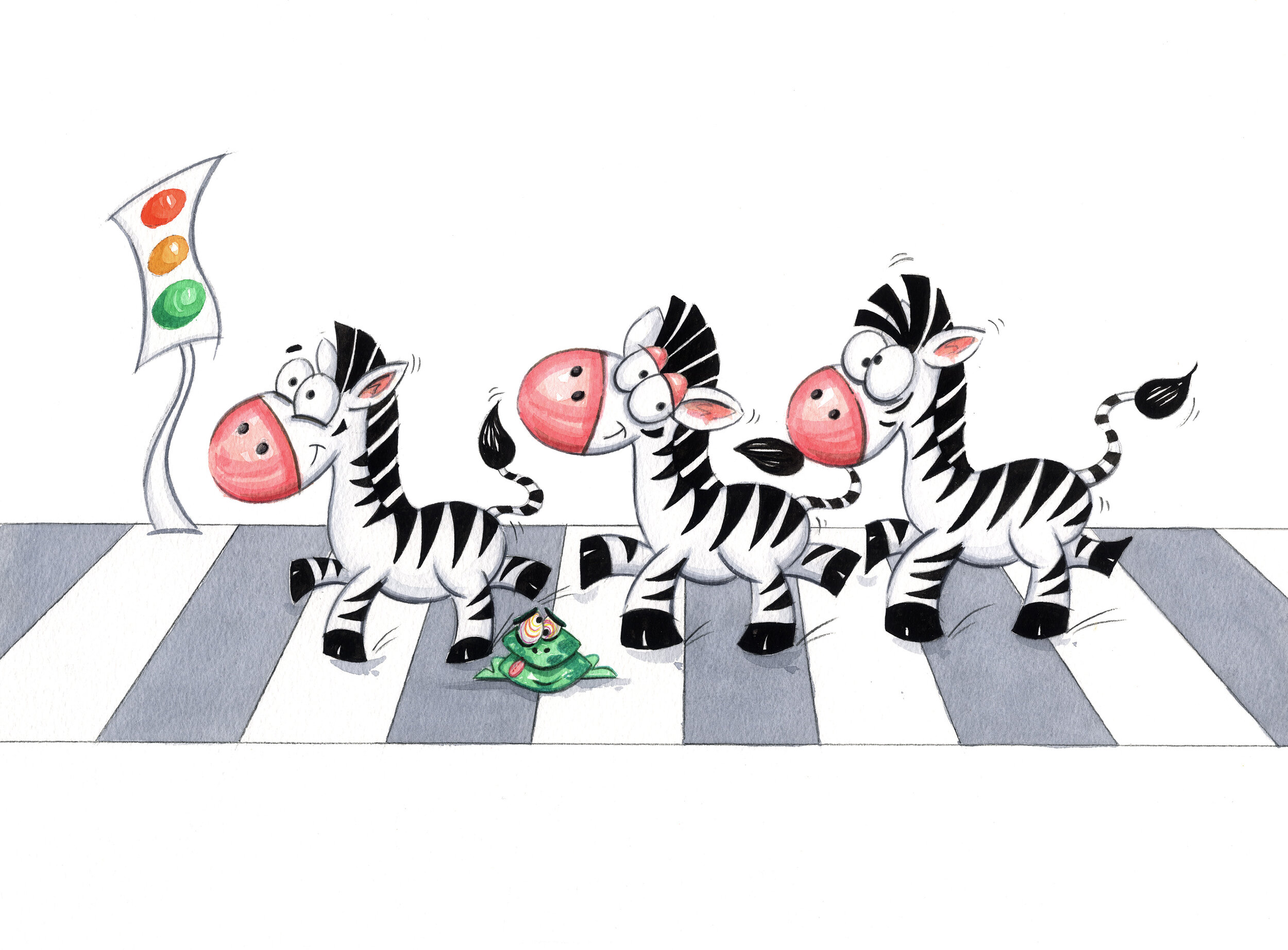 A-Crossing-of-Zebras-Original-Illustration-from-A-Piddle-of-Puppies-Andrea-Prior-Author-Illustrator-Childrens-Books.jpg