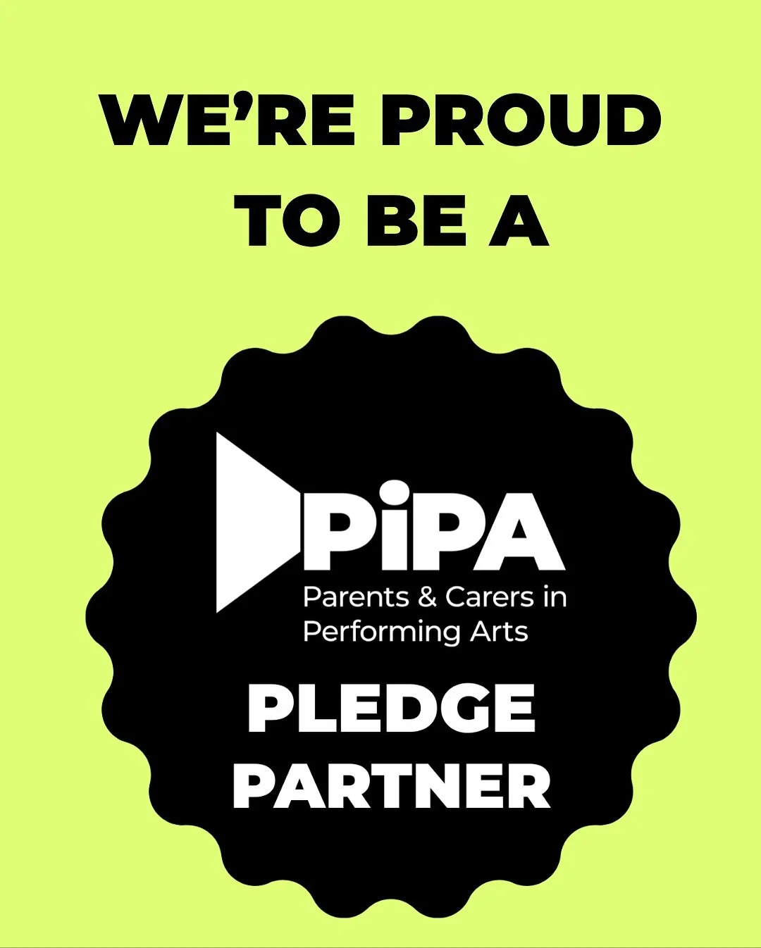 We&rsquo;re proud to join a sector-wide commitment to support parents and carers in the performing arts by committing to the PiPA Pledge. 

We joined @pipacampaign just this month and @katielouisamorgan and I were thrilled to be part of the 10th anni