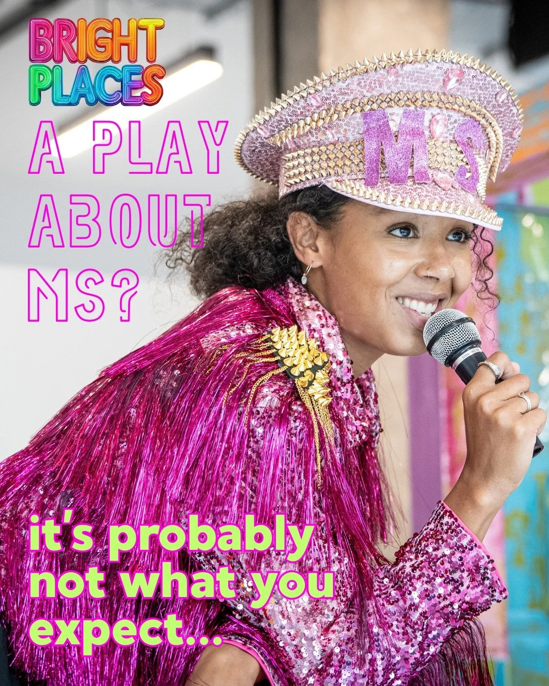 A play about MS?

It's probably not what you expect&hellip;

@bright_places_stageplay is a funny, glittery, sometimes surreal play written from lived experience, exploring growing up with MS without reducing life to a diagnosis.

It's a story about i