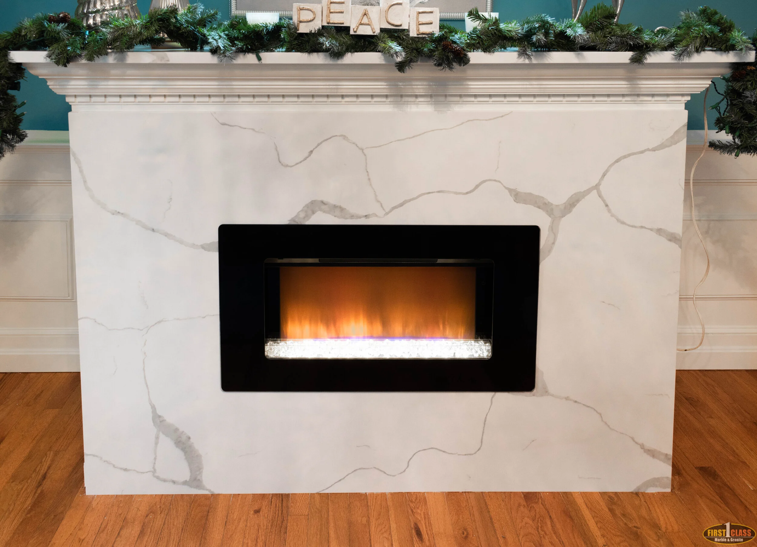 Material: Q-MSI Calacatta Classique Thickness, Finish & Stone Type: 3CM Polished Quartz Edge: Eased